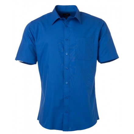 James&Nicholson Rövid ujjú poplin ing JN680 royal 3XL