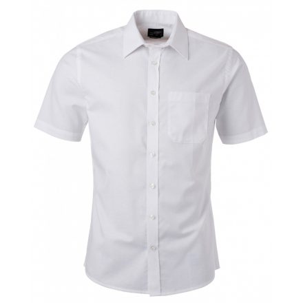 James&Nicholson Rövid ujjú Oxford ing JN688 white 3XL