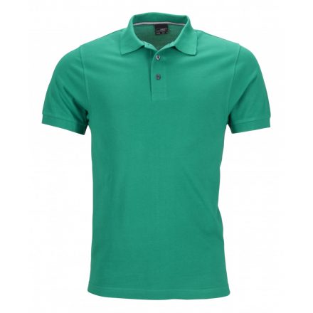 James&Nicholson Pima galléros piké póló JN708 Irish-green 3XL