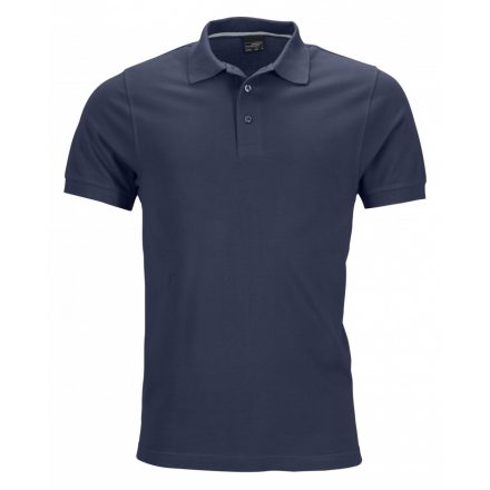 James&Nicholson Pima galléros piké póló JN708 navy 3XL