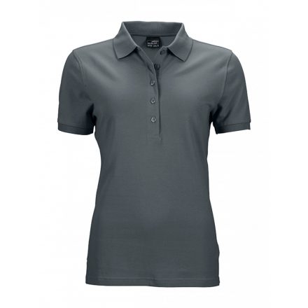 James&Nicholson Elastic Polo női galléros póló JN709 graphite L