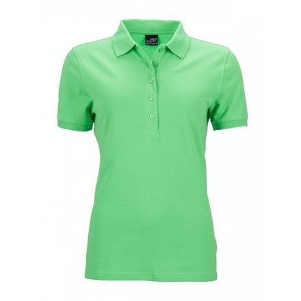 James&Nicholson Elastic Polo női galléros póló JN709 lime-green L