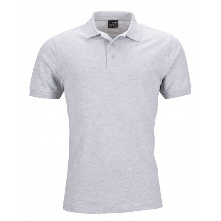 James&Nicholson J&N Elastic Polo galléros piké póló JN710 grey-heather 3XL