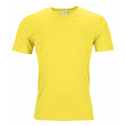 James&Nicholson J&N Active-V technikai póló JN736 yellow 3XL