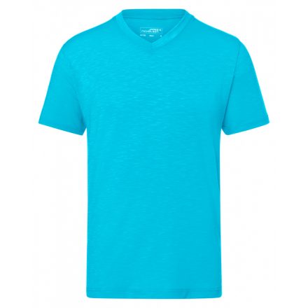 James&Nicholson Men's Slub T-Shirt JN750 turquoise 3XL