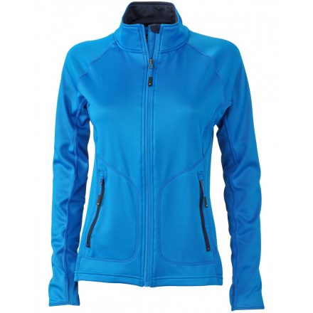 James&Nicholson Ladies' Stretchfleece Jacket cipzáras pulóver JN763 cobalt/navy L