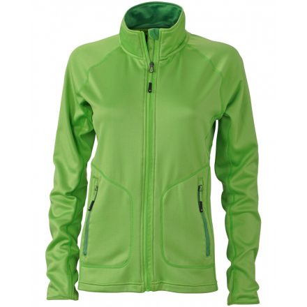 James&Nicholson Ladies' Stretchfleece Jacket cipzáras pulóver JN763 spring-green/green L