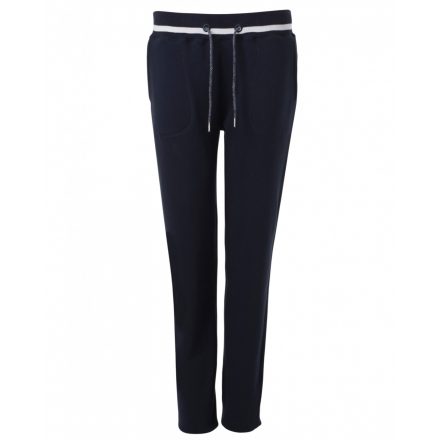 James&Nicholson Ladies' Jog Pants szabadidő nadrág JN779 navy/white L