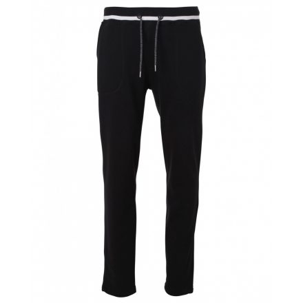 James&Nicholson Men's Jog Pants szabadidő nadrág JN780 black/white 3XL