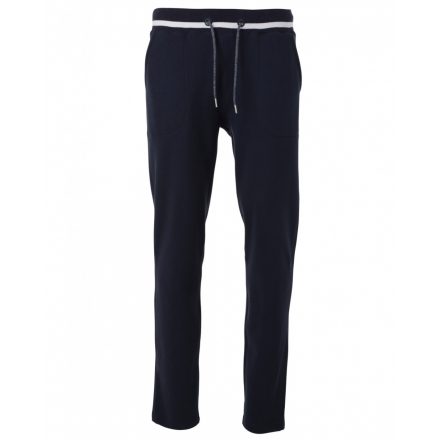 James&Nicholson Men's Jog Pants szabadidő nadrág JN780 navy/white 3XL