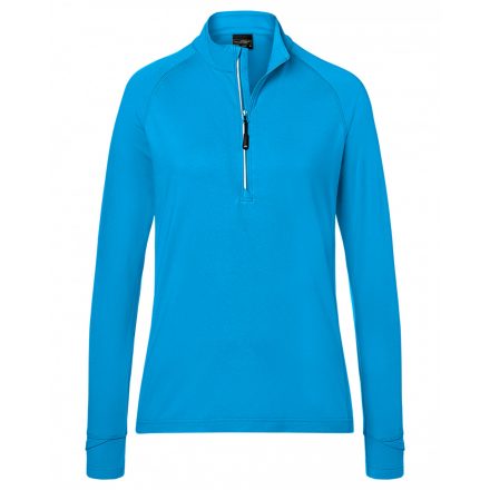 James&Nicholson Ladies' Sports  Halfzip póló JN787 bright-blue L