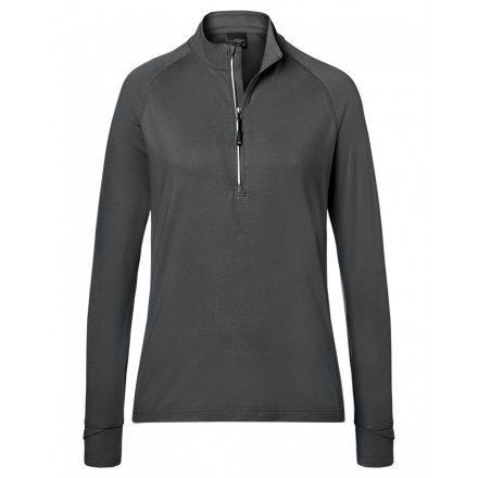 James&Nicholson Ladies' Sports  Halfzip póló JN787 carbon L