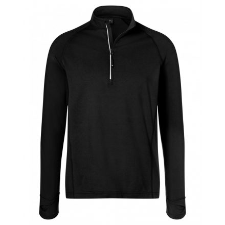 James&Nicholson Men's Sports Halfzip póló JN788 black 3XL