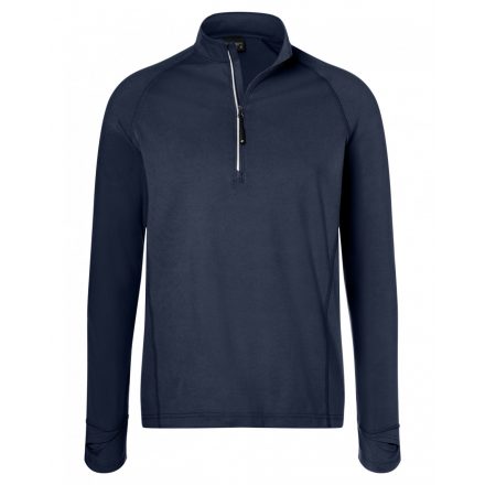 James&Nicholson Men's Sports Halfzip póló JN788 navy 3XL