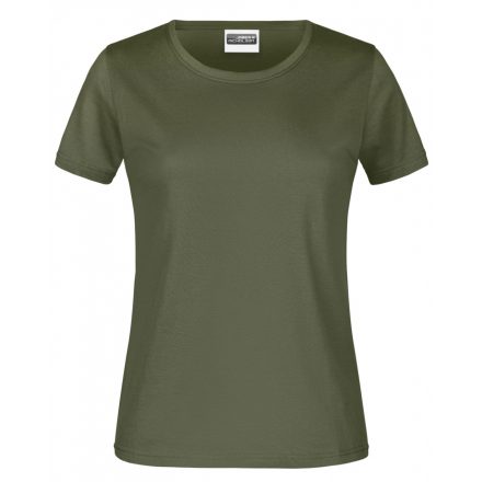 James&Nicholson Promo-T Lady 180 kereknyakú női póló JN789 olive 3XL