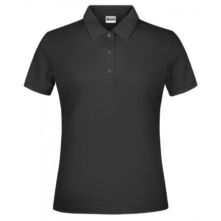 James&Nicholson Basic női galléros póló JN791 black 3XL