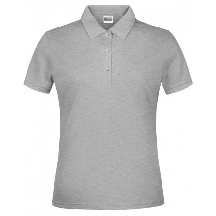 James&Nicholson Basic női galléros póló JN791 grey-heather 3XL