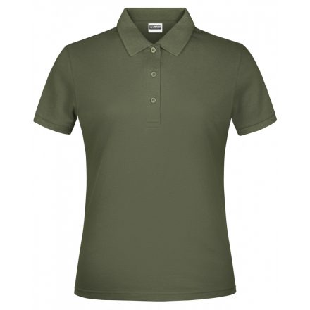 James&Nicholson Basic női galléros póló JN791 olive 3XL