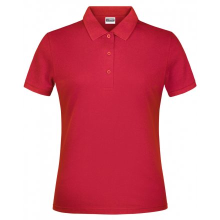 James&Nicholson Basic női galléros póló JN791 red 3XL