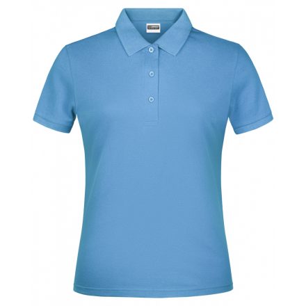 James&Nicholson Basic női galléros póló JN791 sky-blue XXL