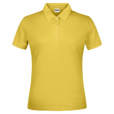 James&Nicholson Basic női galléros póló JN791 yellow 3XL