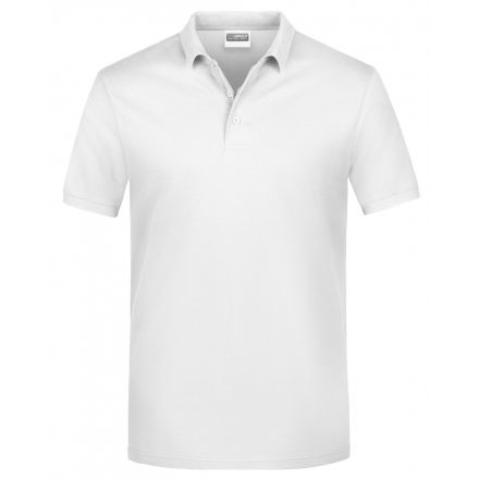 James&Nicholson Basic galléros póló JN792 white 3XL