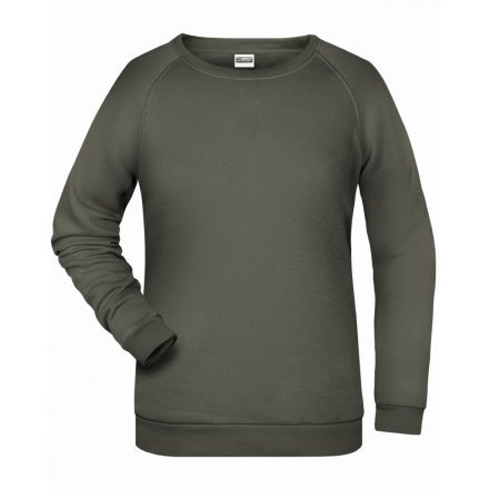 James&Nicholson Promo Sweat női pulóver JN793 dark-grey 3XL