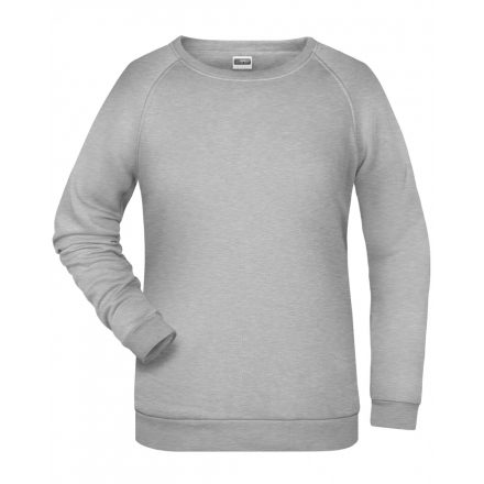 James&Nicholson Promo Sweat női pulóver JN793 grey-heather 3XL