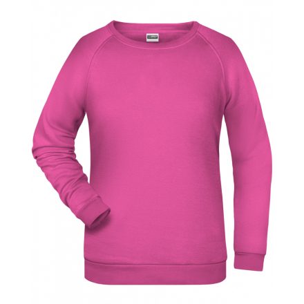 James&Nicholson Promo Sweat női pulóver JN793 pink 3XL