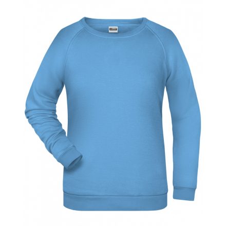 James&Nicholson Promo Sweat női pulóver JN793 sky-blue 3XL