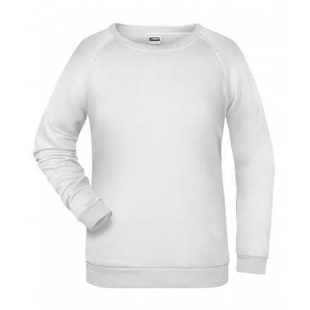 James&Nicholson Promo Sweat női pulóver JN793 white 3XL