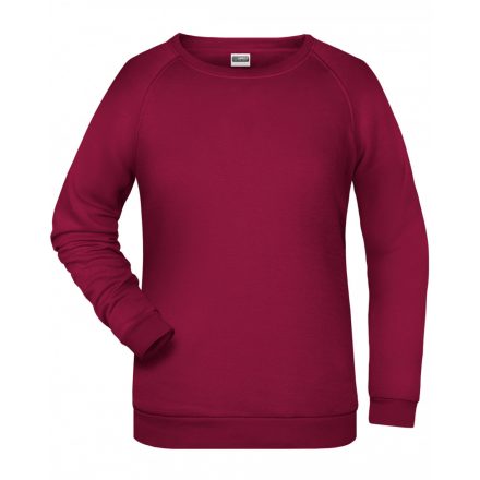 James&Nicholson Promo Sweat női pulóver JN793 wine XL