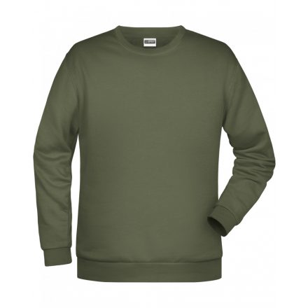 James&Nicholson Promo Sweat pulóver JN794 olive 3XL