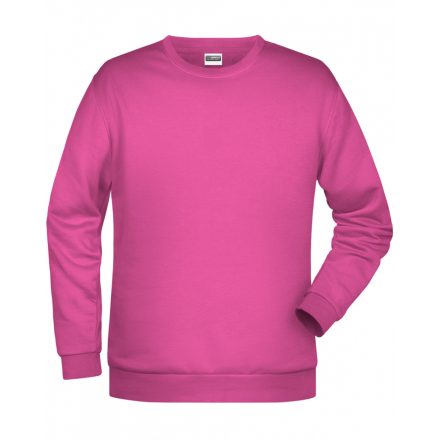 James&Nicholson Promo Sweat pulóver JN794 pink 3XL