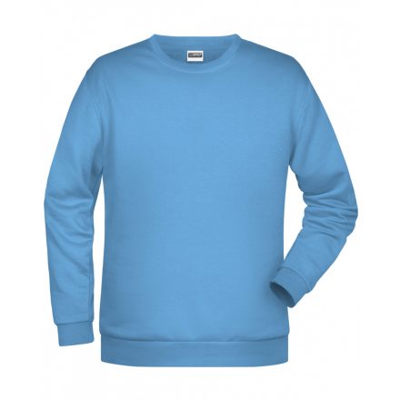 James&Nicholson Promo Sweat pulóver JN794 sky-blue 3XL