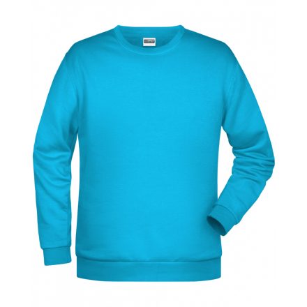 James&Nicholson Promo Sweat pulóver JN794 turquoise 3XL