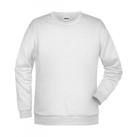 James&Nicholson Promo Sweat pulóver JN794 white 3XL