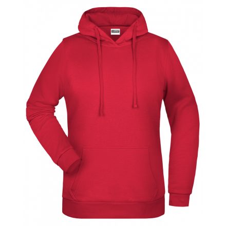 James&Nicholson Promo Hoody női pulóver JN795 red L