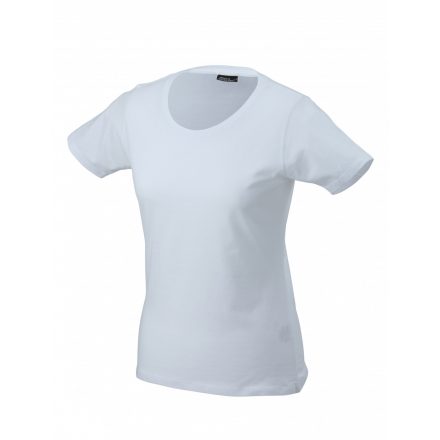 James&Nicholson J&N Workwear-T női kereknyakú póló JN802 white L