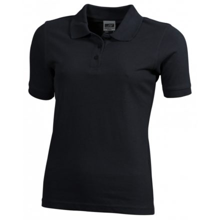 James&Nicholson J&N Workwear női galléros póló JN803 black L