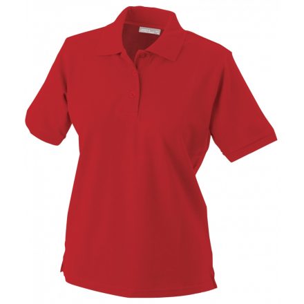 James&Nicholson J&N Workwear női galléros póló JN803 red L