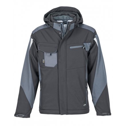 James&Nicholson STRONG Craftsmen softshell dzseki JN824 black/carbon 3XL