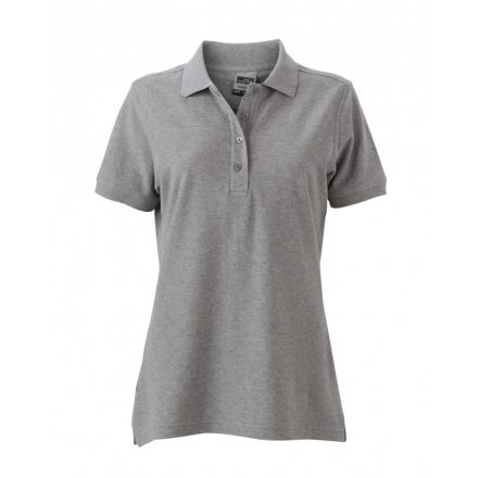 James&Nicholson J&N Ladies' Workwear női galléros póló JN829 grey-heather 3XL