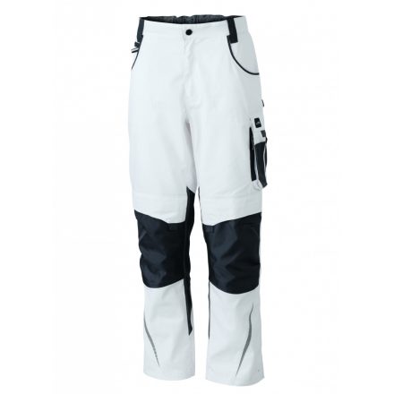 James&Nicholson STRONG derekas nadrág JN832 white/carbon 102