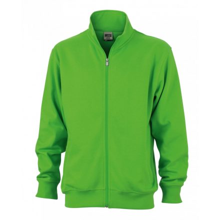 James&Nicholson J&N Workwear cipzáras pulóver JN836 lime-green 3XL