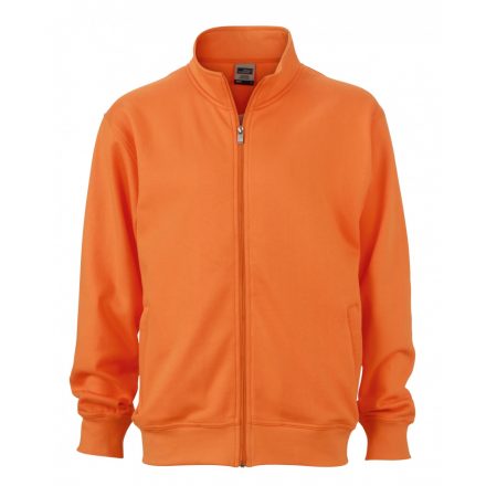 James&Nicholson J&N Workwear cipzáras pulóver JN836 orange 3XL