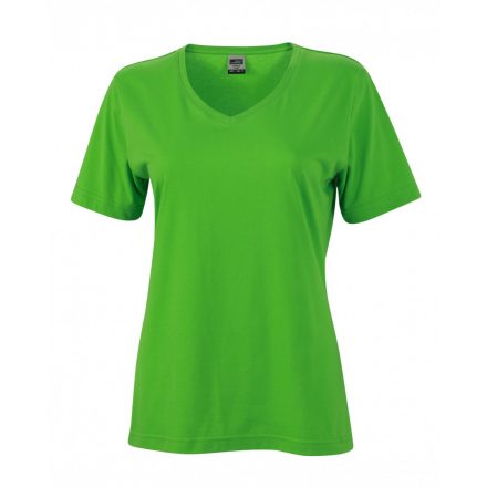 James&Nicholson J&N Ladies' Workwear-T női munkapóló JN837 lime-green 4XL