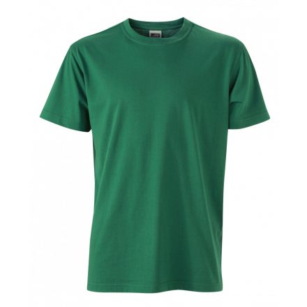 James&Nicholson J&N Men's Workwear-T kereknyakú póló JN838 dark-green XS