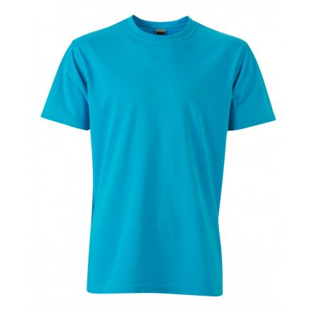 James&Nicholson J&N Men's Workwear-T kereknyakú póló JN838 turquoise XS