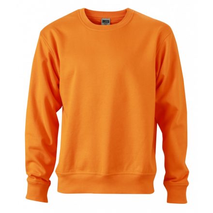 James&Nicholson J&N Workwear pulóver JN840 orange XS